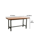 Industrial 1/2/9 Pieces Solid Wood Bar Table Set Fixed Bistro Set for Home Use Clearhalo 'Bar Furniture' 'furn' 'furn_home_bar_bar_sets' 'Furniture' 'Home Bars & Bar Sets' 'home_bar_bar_sets' 'Kitchen & Dining Furniture' 1200x1200_39dba201-02bd-40d4-bdc1-fd7c2c813c06