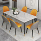 Glam Style Sintered Stone Dining Set Round 1/4/5/7 Pieces Dining Set