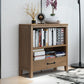 Standard Solid Wood Bookshelf Scandinavian Closed Back Bookcase