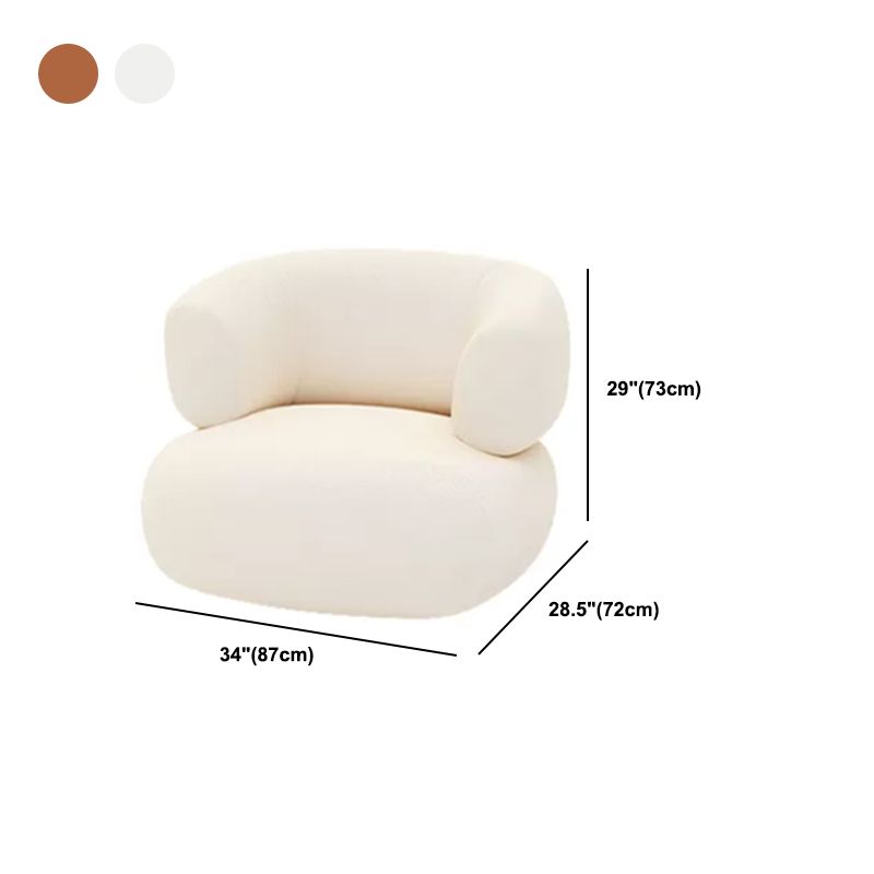 Canapé de dos étanché contemporain canapé de bras en pente pour le salon