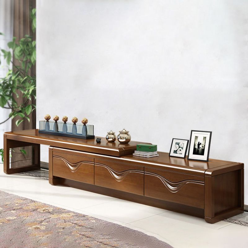 Solid Wood Media Console Traditional TV Stand Console with Drawers Clearhalo 'furn' 'furn_tv_stands_entertainment_centers' 'Furniture' 'Living Room Furniture' 'TV Stands & Entertainment Centers' 'TV Stands & Media Storage Furniture' 'tv_stands_entertainment_centers' 1200x1200_39e20f31-754c-4968-8f86-bf9fe70a8753