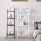Scandinavian Open Ladder Bookshelf Metal Bookcase for Living Room Clearhalo 'Bookcases' 'furn' 'furn_bookcases' 'Furniture' 'furniture_bookcases' 'Office Furniture' 1200x1200_39e45c76-df6c-4bb2-b842-d0cfa7f62d40
