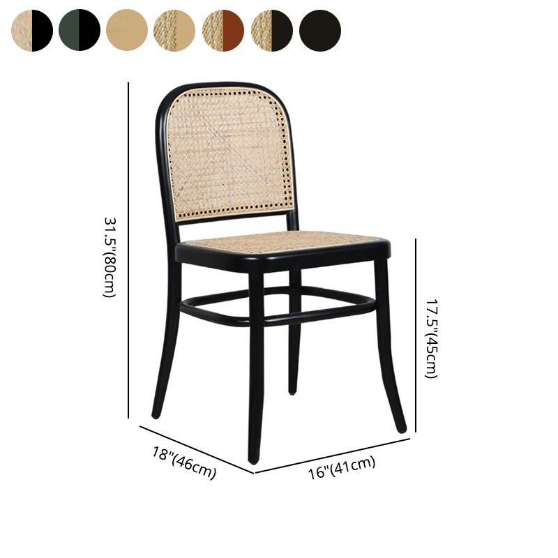 Traditional Style Solid Wood Chair Kitchen Open Back Dining Side Chairs Clearhalo ' kitchen&dining_furn' 'Dining Chairs' 'Dining Tables & Seating' 'dining_chair' 'furn' 'furn_dining_chair' 'Furniture' 'furniture_dining_chair' 'Kitchen & Dining Furniture' 'kitchen' 1200x1200_39e70a1c-8400-46f3-8702-4111283e55fc