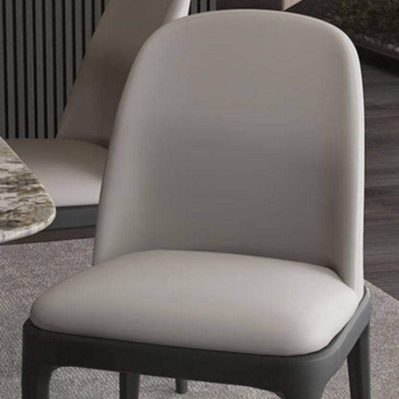 Plastic zijstoel Moderne Stijl Windsor Achter Armloze stoel voor keukengebruik