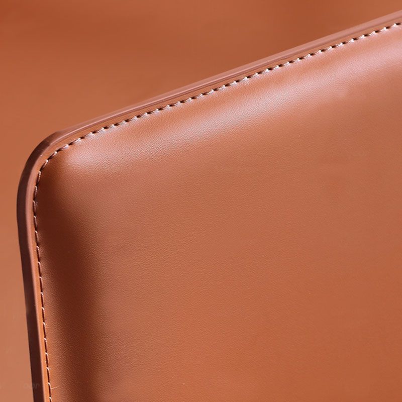 Designer Style Armless Chair Parsons Back Leather Chair for Restaurant Clearhalo 'Dining Chairs' 'Dining Tables & Seating' 'dining_chair' 'furn' 'furn_dining_chair' 'Furniture' 'Kitchen & Dining Furniture' 1200x1200_39ed7681-4157-4674-8d3d-3cdf813308e2