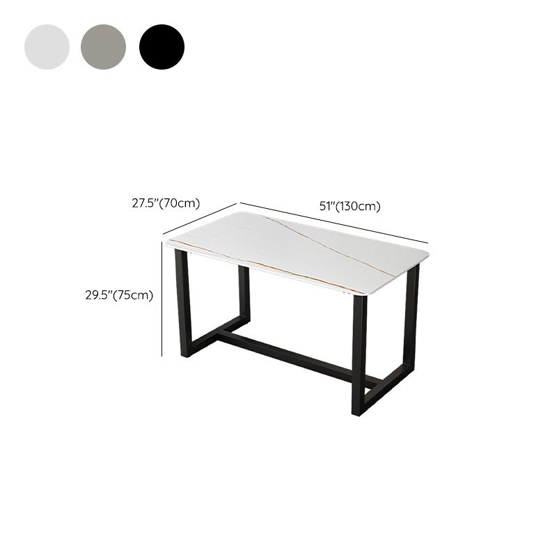 Desca da ufficio contemporanea rettangolo antico finitura di computer