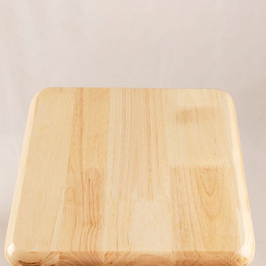 Sede quadrata contemporanea sgabello da bar in legno in solido interno