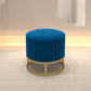 Glam Pouf Ottoman Velvet Upholstered Tear Resistant Round Ottoman with Chair Legs Clearhalo 'furn' 'furn_ottomans_poufs' 'Furniture' 'Living Room Furniture' 'Ottomans & Poufs' 'ottomans_poufs' 1200x1200_39ef696a-57a6-4fb2-9c55-ef225363483f