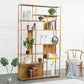Glam Metal Book Shelf Etagere Shelf Bookcase for Study Room 78.7" H