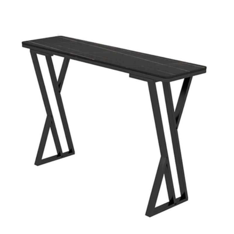 Industrial Rectangle Top Counter Table 42-inch Height Table for Coffee Shop Clearhalo 'Bar Furniture' 'Bar Tables' 'bar_tables' 'furn' 'furn_bar_tables' 'Furniture' 'Kitchen & Dining Furniture' 1200x1200_39f11834-e068-45ab-aef1-57ae65e452e7
