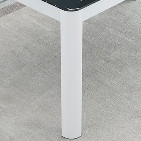 Modern Glass Top Dining Table Rectangle Dining Table with 4 Legs Clearhalo 'Dining Tables & Seating' 'Dining Tables' 'dining_table' 'furn' 'furn_dining_table' 'Furniture' 'furniture_dining_table' 'Kitchen & Dining Furniture' 'kitchen' 'kitchen_dining_table' 1200x1200_39f32ca2-4201-41fc-86af-f5d0ee30dfe3