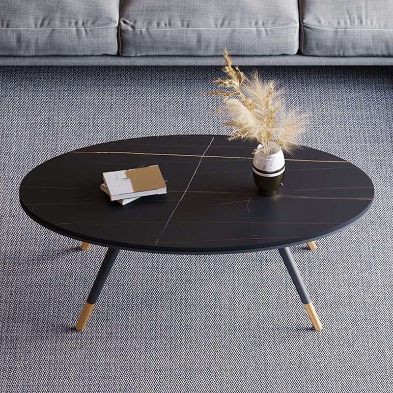 Slate Oval Coffee Table 4 Legs Base Type Single Cocktail Table Clearhalo 'Coffee & Accent Tables' 'Coffee Tables' 'coffee_tables' 'furn' 'furn_coffee_tables' 'Furniture' 'Living Room Furniture' 1200x1200_39f3d940-75f2-42f3-a217-d5beb19cb5e9