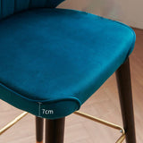 Glam Upholstered Counter Height Stool Adjustable Height Bar Stool Clearhalo 'Bar Furniture' 'Bar Stools' 'bar_stools' 'furn' 'furn_bar_stools' 'Furniture' 'Kitchen & Dining Furniture' 1200x1200_39f3e57e-193e-4f3b-85b0-d7c9f11c08a0