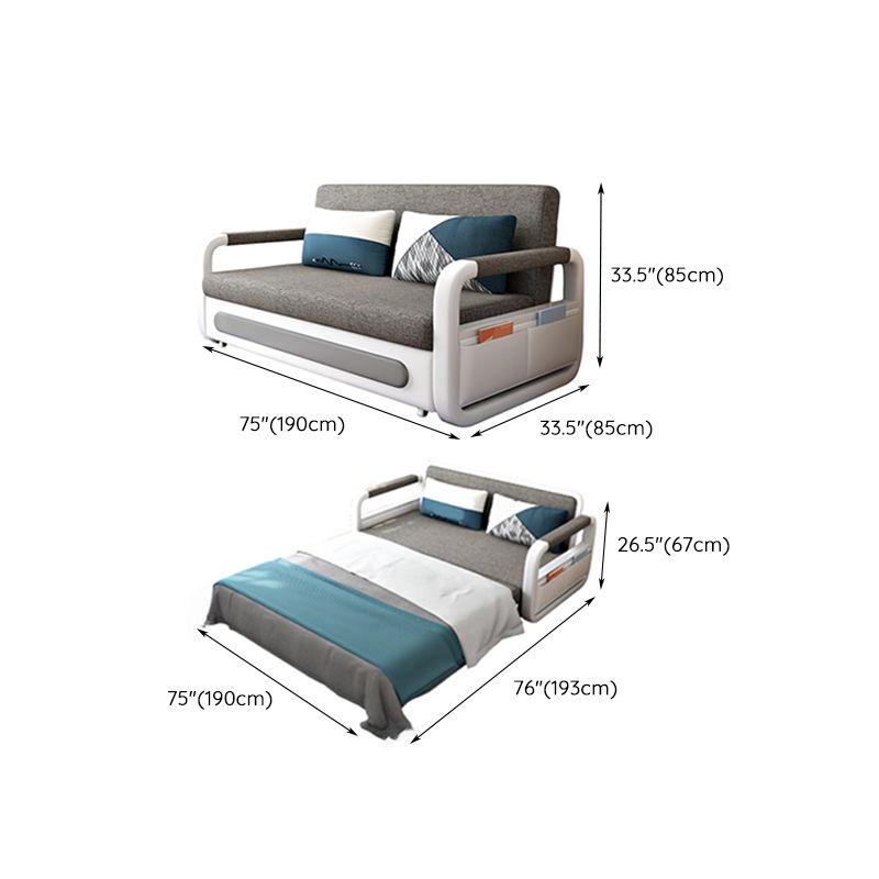 35" Wide Contemporary Sleeper Sofa Futon Storage Sleeper Sofa Clearhalo 'furn' 'furn_futons' 'Furniture' 'Futons & Daybeds' 'Futons' 'Living Room Furniture' 1200x1200_39f3f69b-580e-4de5-b2a8-a6a5a3f1e22d