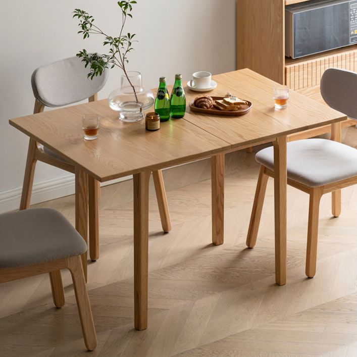 Contemporary Rectangle Dining Table Solid Wood Dining Room Table