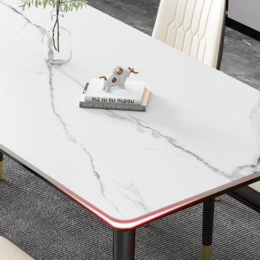 Kitchen Modern Sintered Stone Top Dining Room Furniture Set with 4 Legs Base Dining Set Clearhalo 'Dining Room Sets' 'Dining Tables & Seating' 'dining_room_set' 'furn' 'furn_dining_room_set' 'Furniture' 'furniture_dining_room_set' 'Kitchen & Dining Furniture' 'kitchen&dining_furn' 'kitchen' 1200x1200_39f830f8-790f-4344-a3ae-101e31d58385