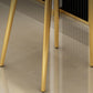 Linen Counter Chairs with Metal Frame Glam Indoor Counter Stools