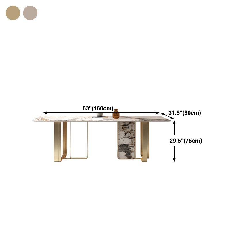 Luxury 1/3/4/5/6 Pieces Dining Set Sintered Stone Dining Table with Leather Chairs Clearhalo 'Dining Room Sets' 'Dining Tables & Seating' 'dining_room_set' 'furn' 'furn_dining_room_set' 'Furniture' 'furniture_dining_room_set' 'Kitchen & Dining Furniture' 'kitchen&dining_furn' 'kitchen' 1200x1200_39fb0bc4-3311-446b-a8a6-70fff94e72fe