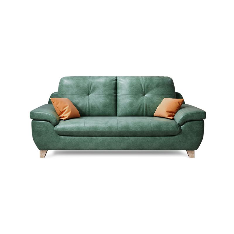 Faux Leather Pillow Top Arm Modern Sofa with Stain Resistant and Water Proof Clearhalo 'furn' 'furn_sofas' 'Furniture' 'furniture_sofas' 'kitchen' 'kitchen_sofas' 'Living Room Furniture' 'Sofa' 'sofas' 1200x1200_39fd0168-322f-4643-bdfa-cb80b9e17a57