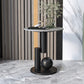 Modern Style Rock Slab Top with Black/gold Metal Work Base Side Table Clearhalo 'Coffee & Accent Tables' 'End & Side Tables' 'end_side_table' 'Furniture' 'furniture_end_side_table' 'Living Room Furniture' 1200x1200_39fdcff1-51c6-4409-86e4-368f20f26a6c