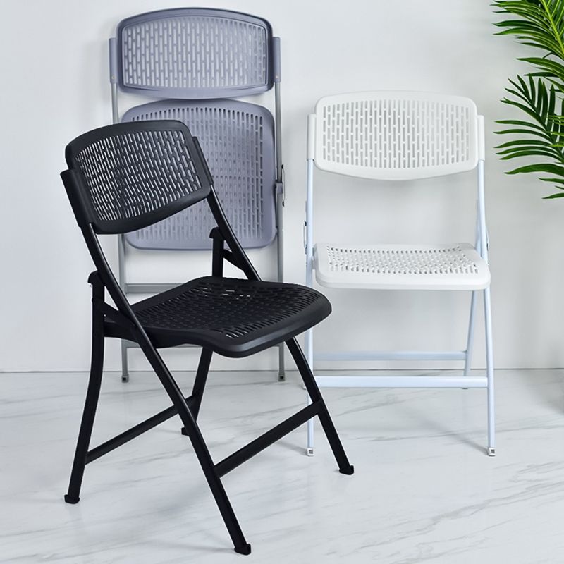 Silla de oficina plástica marco de metal silla de oficina contemporánea sin brazo