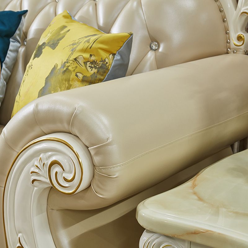 Callo champagne rustico sezionale braccio svasato sezionale con cuscini