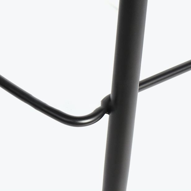 Lederen barkruk moderne rugleuning kruk voor bristol met metalen benen