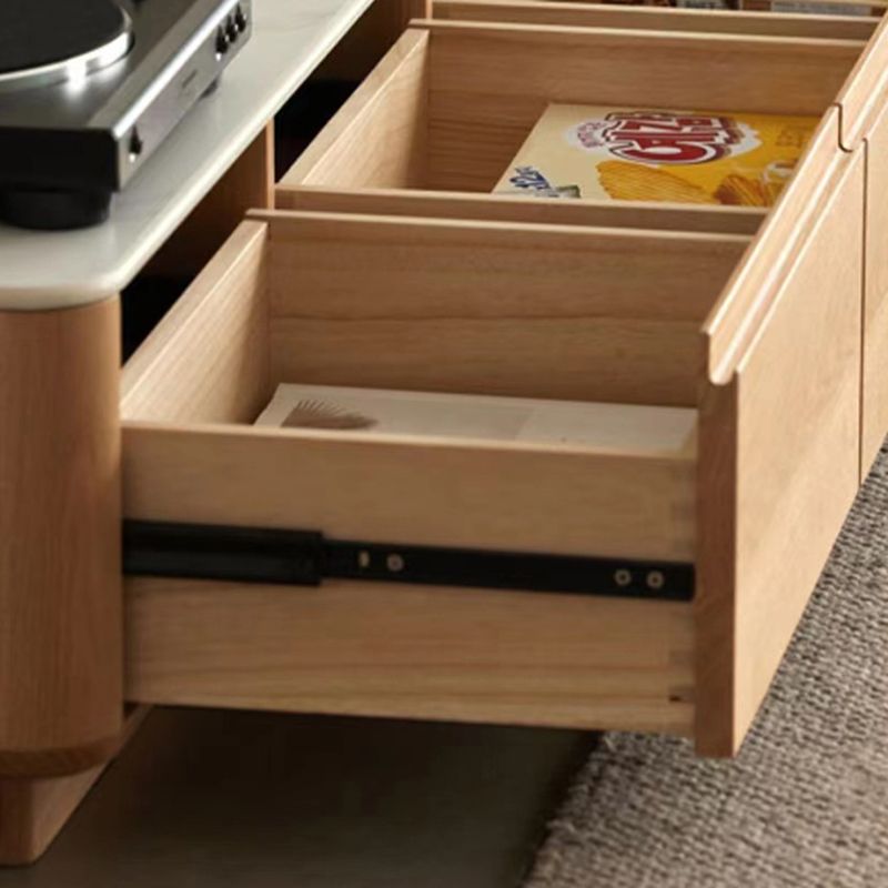 Contemporary Media Console Wooden TV Media Console with 2 Drawers Clearhalo 'furn' 'furn_tv_stands_entertainment_centers' 'Furniture' 'Living Room Furniture' 'TV Stands & Entertainment Centers' 'TV Stands & Media Storage Furniture' 'tv_stands_entertainment_centers' 1200x1200_3a02a0ee-3b2f-47b6-b067-df2ea6081ede