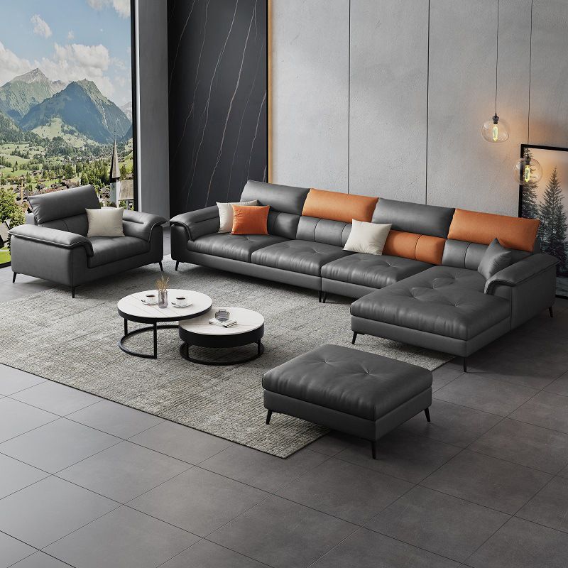 Cuscino grigio scuro Back Contemporaneo Resistente alla macchia divano