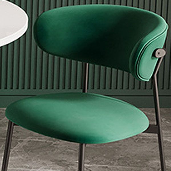 Glam Style Dining Chair Upholstered Open Back Dining Chair for Dining Room Clearhalo 'Dining Chairs' 'Dining Tables & Seating' 'dining_chair' 'furn' 'furn_dining_chair' 'Furniture' 'furniture_dining_chair' 'Kitchen & Dining Furniture' 1200x1200_3a035ddd-84d1-47d5-bb4a-7be5fc30bf2f