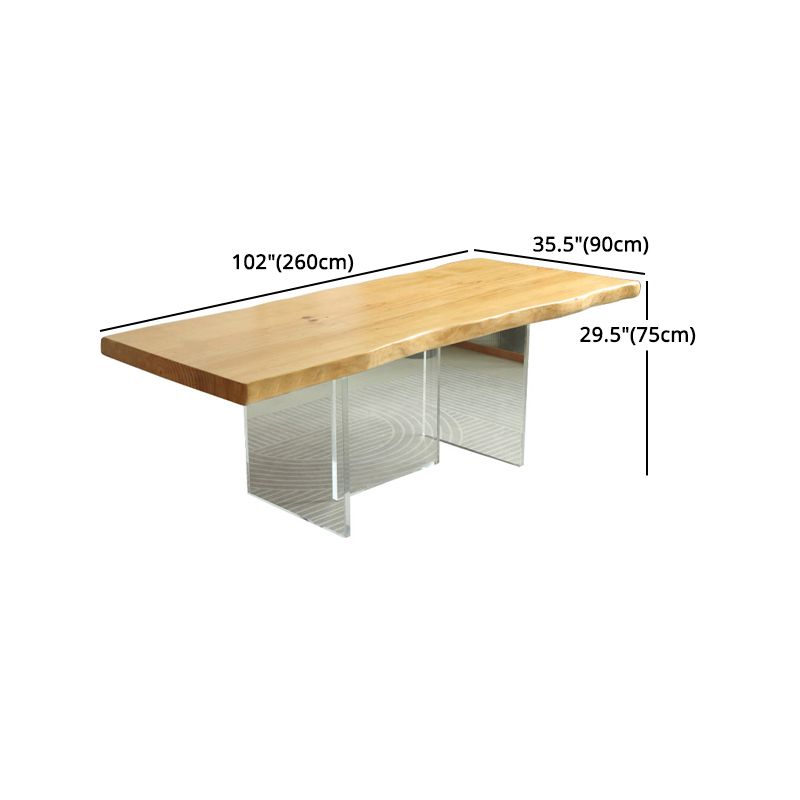 Modern 1/2/3/4 Pieces Rectangle Dining Set Solid Wood Dining Table with Chairs Clearhalo 'Dining Room Sets' 'Dining Tables & Seating' 'dining_room_set' 'furn' 'furn_dining_room_set' 'Furniture' 'furniture_dining_room_set' 'Kitchen & Dining Furniture' 'kitchen&dining_furn' 'kitchen' 1200x1200_3a0365ea-b288-4105-8f4f-3adcac55fe40