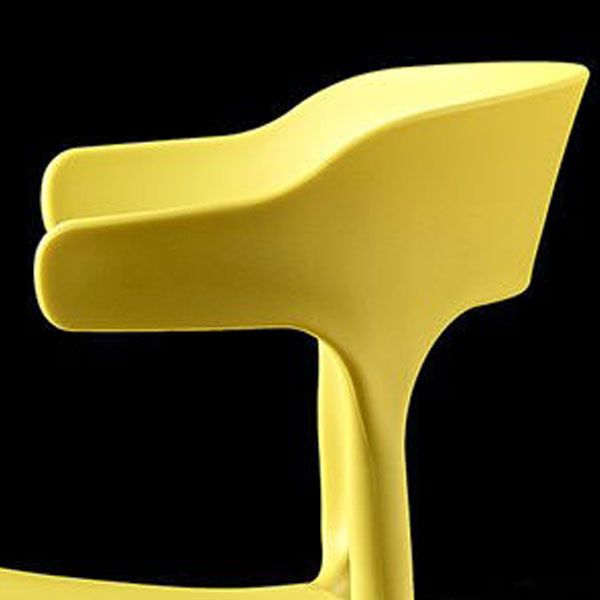 Scandinavian Plastic Restaurant Arm Chair Open Matte Finish Dining Chair Clearhalo 'Dining Chairs' 'Dining Tables & Seating' 'dining_chair' 'furn' 'furn_dining_chair' 'Furniture' 'furniture_dining_chair' 'Kitchen & Dining Furniture' 1200x1200_3a03f3cf-f985-4a44-a6b4-431f290dda82