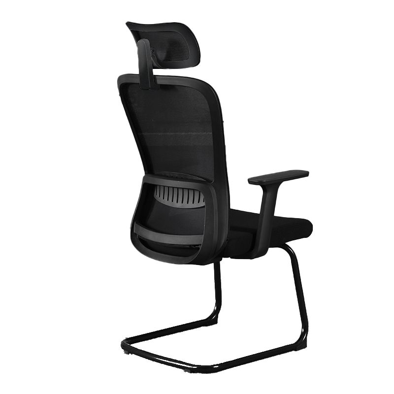 Modern & Contemporary Desk Chair No Wheels Mid Back Home Office Chair Clearhalo 'furn' 'furn_office_chair' 'Furniture' 'furniture_office_chair' 'Office Chairs' 'Office Furniture' 'office_chair' 1200x1200_3a095a1f-84db-4b09-993a-d9f65a81fd1e