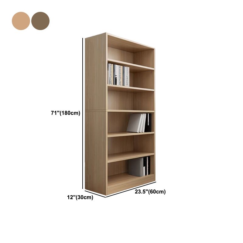 Modern Style Bookcase Engineer Wood Closed Back Bookshelf for Home