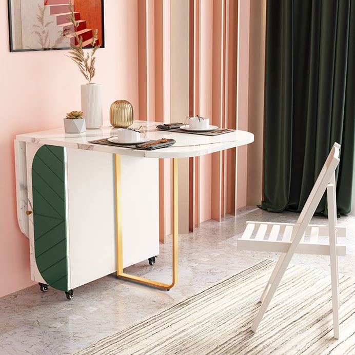 Contemporary Oval Dining Room Table Sintered Stone Drop-Leaf Table,59"L x 29.5"H Clearhalo ' dining_table' 'Dining Tables & Seating' 'Dining Tables' 'furn' 'furn_dining_table' 'Furniture' 'furniture_dining_table' 'Kitchen & Dining Furniture' 'kitchen&dining_furn' 'kitchen' 'kitchen_dining_table' 1200x1200_3a0e6e35-7744-40b9-a87e-04924ee35151