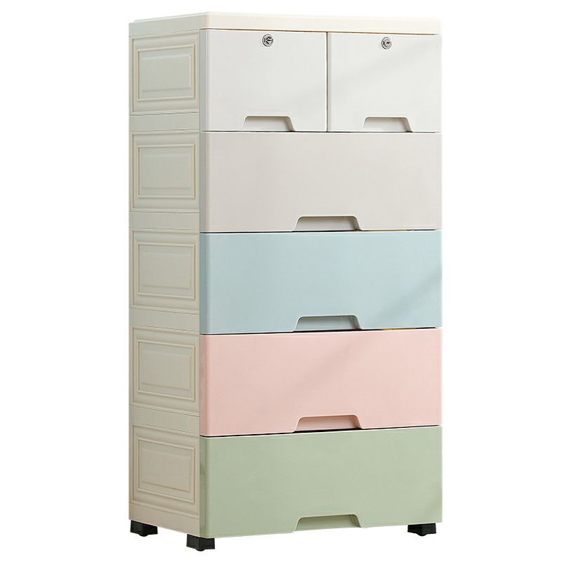 Armoire de rangement contemporaine avec des jambes Armoire non conservatrice en plastique