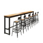 Wood Top Bar Table Rectangle Bar Table for Kitchen Living Room Coffee Room Clearhalo 'Bar Furniture' 'Bar Tables' 'bar_tables' 'furn' 'furn_bar_tables' 'Furniture' 'Kitchen & Dining Furniture' 1200x1200_3a10be0e-f001-4443-a89d-2a0aa5172ea0