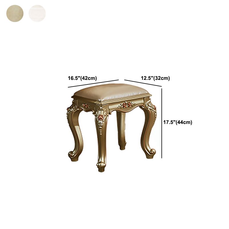 Victorian 33.4 "/41.3" Wide Wood 4 cassetti a specchio Vanity per il trucco a specchio