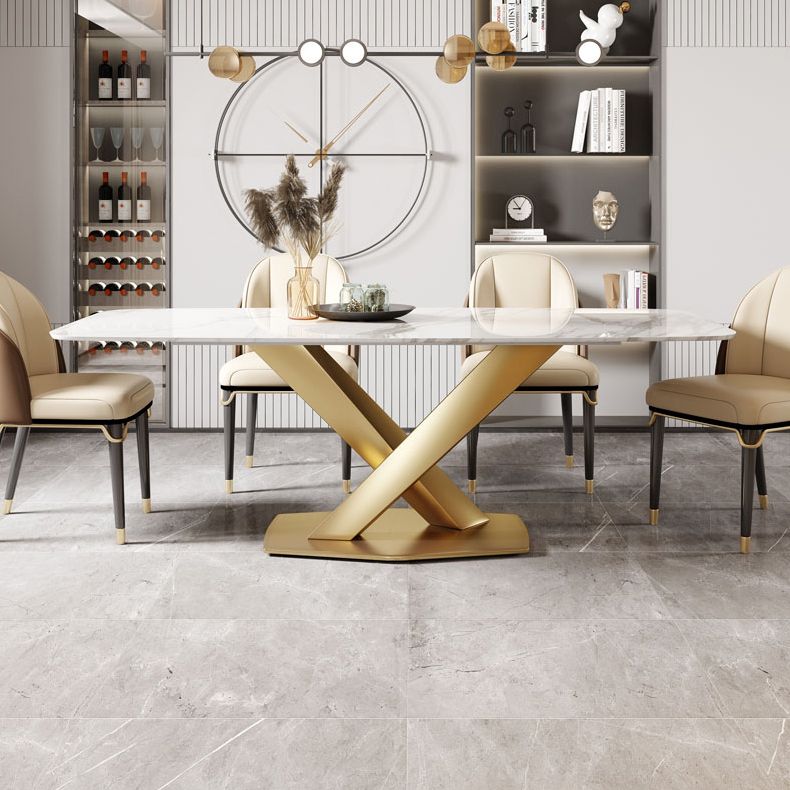 Traditional Luxury Style Dining Table White Rectangle Sintered Stone Table Clearhalo ' dining_table' 'Dining Tables & Seating' 'Dining Tables' 'furn' 'furn_dining_table' 'Furniture' 'furniture_dining_table' 'Kitchen & Dining Furniture' 'kitchen&dining_furn' 'kitchen' 'kitchen_dining_table' 1200x1200_3a14c34f-7863-421c-8d5c-2e542fb70557