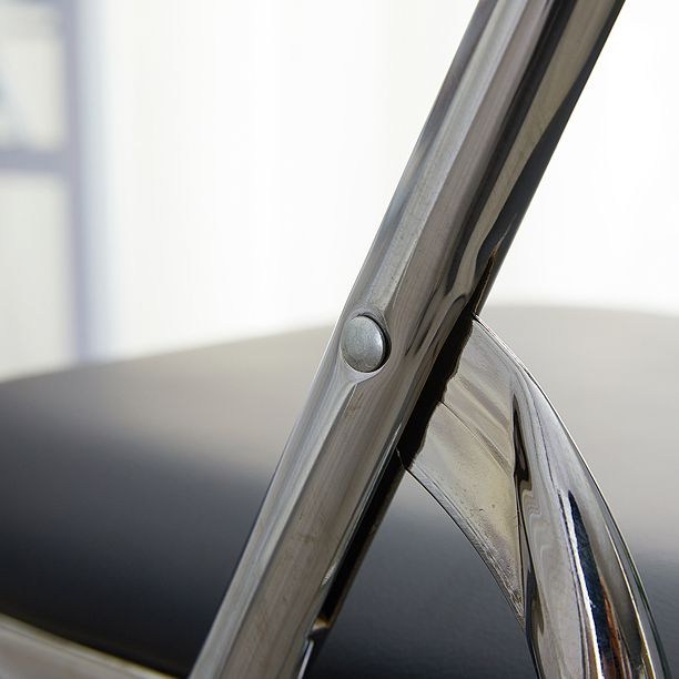 Moderne stijl metalen open rug vouwen armloze eetkamerstoelen (set van 1/4/8)