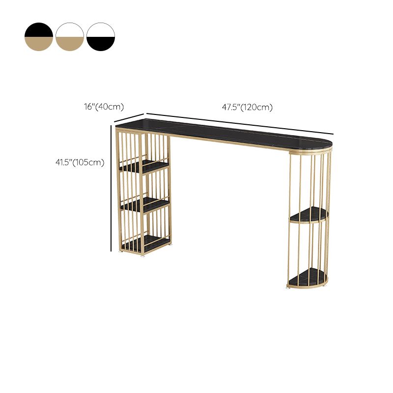 Ensemble de table de bar en pierre Glam, 1/3 pièces, à hauteur de comptoir fixe, pour l'intérieur