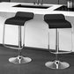 Modern Adjustable Height Swivel Faux Leather Bar Stool with Footrest