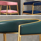 Glam Style Open Back Chair Upholstered Dining Arm Chair for Indoor Clearhalo 'Dining Chairs' 'Dining Tables & Seating' 'dining_chair' 'furn' 'furn_dining_chair' 'Furniture' 'furniture_dining_chair' 'Kitchen & Dining Furniture' 1200x1200_3a19631e-053a-48d4-af43-b272db3f9c3a