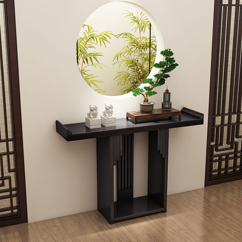 Tavolo della console del rettangolo di pino Mid-secolo moderno da 12 "W tavolo accento per Hall