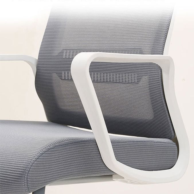 Contemporary Arm Chair Gray Adjustable Arms No Wheels Office Chair Clearhalo 'furn' 'furn_office_chair' 'Furniture' 'Office Chairs' 'Office Furniture' 'office_chair' 1200x1200_3a1b4d8e-3743-44ec-aca6-2569eac4558f