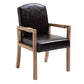 Wood Farmhouse Dining Arm Chair with Color Cushion Parsons Chair for Home Clearhalo ' kitchen&dining_furn' 'Dining Chairs' 'Dining Tables & Seating' 'dining_chair' 'furn' 'furn_dining_chair' 'Furniture' 'furniture_dining_chair' 'Kitchen & Dining Furniture' 'kitchen' 1200x1200_3a1b764c-19a1-4811-a3a8-3d6a9b00febe