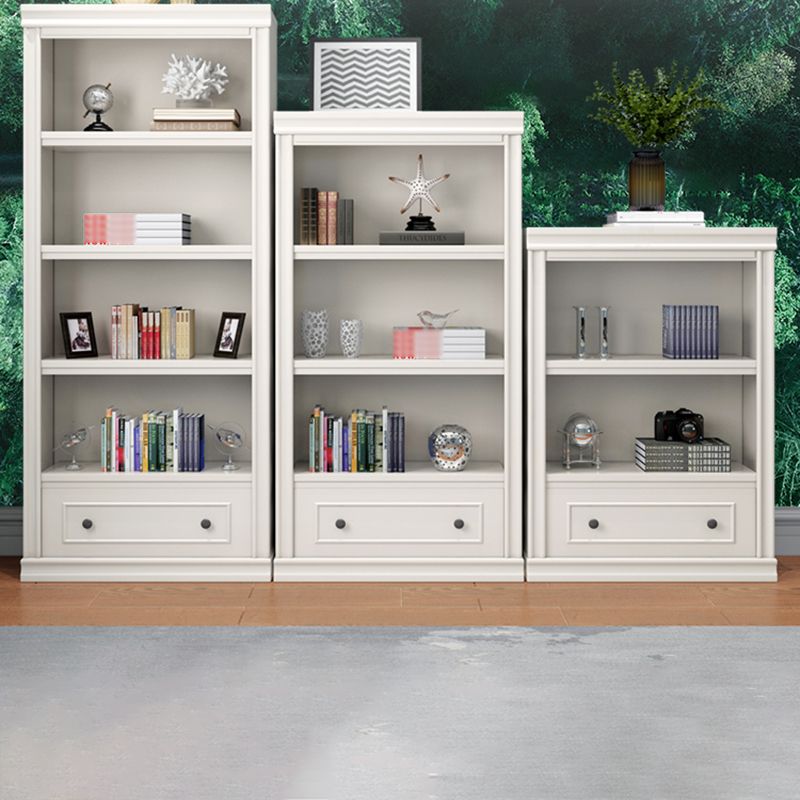 Scandinavian Style Bookcase with Drawers White Shelf Bookcase for Home and Office Clearhalo 'Bookcases' 'furn' 'furn_bookcases' 'Furniture' 'furniture_bookcases' 'kitchen' 'kitchen_bookcases' 'Living Room Furniture' 'Office Furniture' 1200x1200_3a1b987b-c5ff-4a6d-9144-fca707923337
