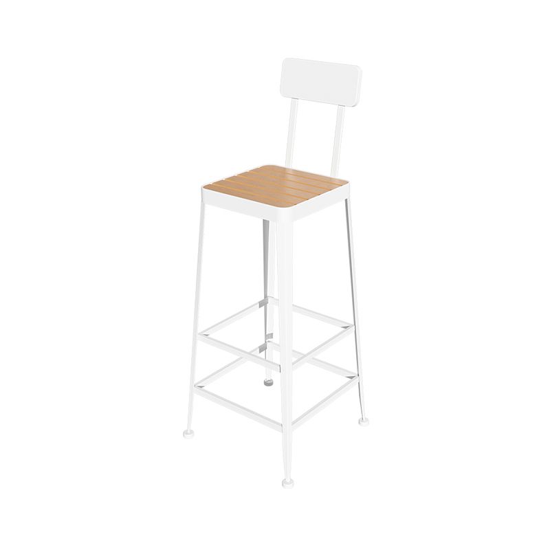 Juego de barra de madera sintética de 1/5 piezas con taburetes de metal Juego de mesa de pub rectangular industrial