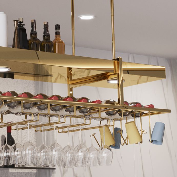 Modern Hanging Wine Rack Bottle Metal Kitchen Wine Bottle Holder Clearhalo 'furn' 'furn_wine_racks' 'Furniture' 'Kitchen & Dining Furniture' 'Wine Racks' 'wine_racks' 1200x1200_3a1dbc60-8f85-4c7c-be30-a2219d3dc6de