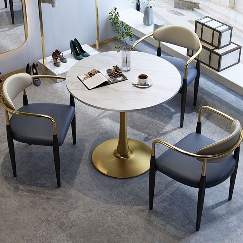 Faux Leather Dining Arm Chair Kitchen Open Back Dining Side Chair Clearhalo 'Dining Chairs' 'Dining Tables & Seating' 'dining_chair' 'furn' 'furn_dining_chair' 'Furniture' 'Kitchen & Dining Furniture' 1200x1200_3a1fcdd1-6afa-47b8-b4c6-a6ba86adf7ab